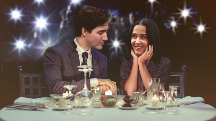 Hele wereld kijkt mee met Katy Perry en Justin Trudeau