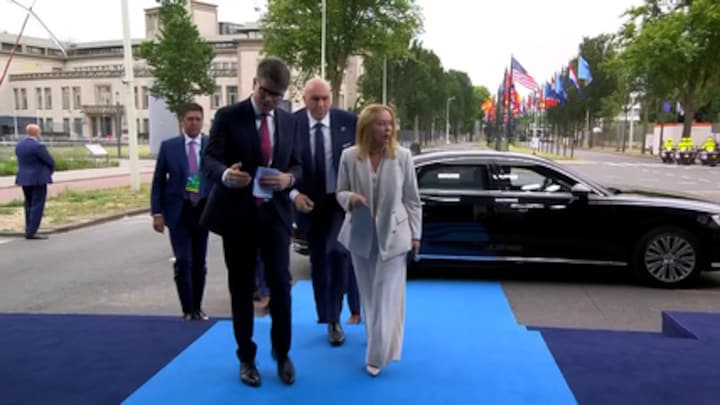 Zo kwamen regeringsleiders aan bij de NAVO-vergadering