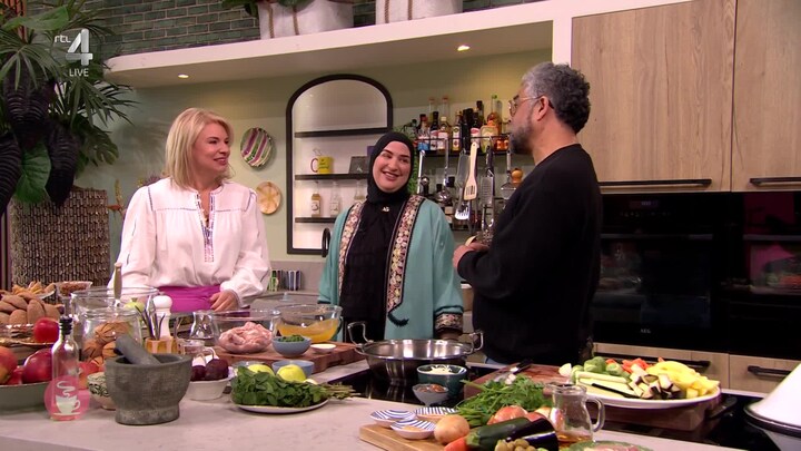 Groentetagine met kip