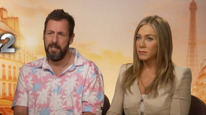 Jennifer Aniston en Adam Sandler hopen op Murder Mystery 3 in Amsterdam