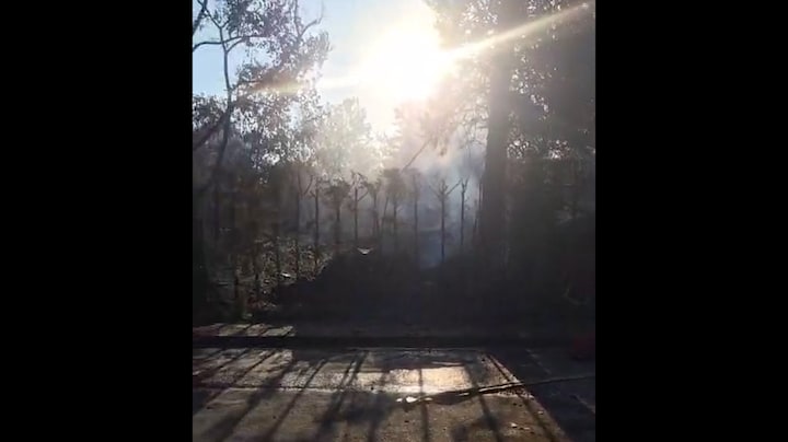 Nederlandse campinggast filmt nasleep brand Gardameer